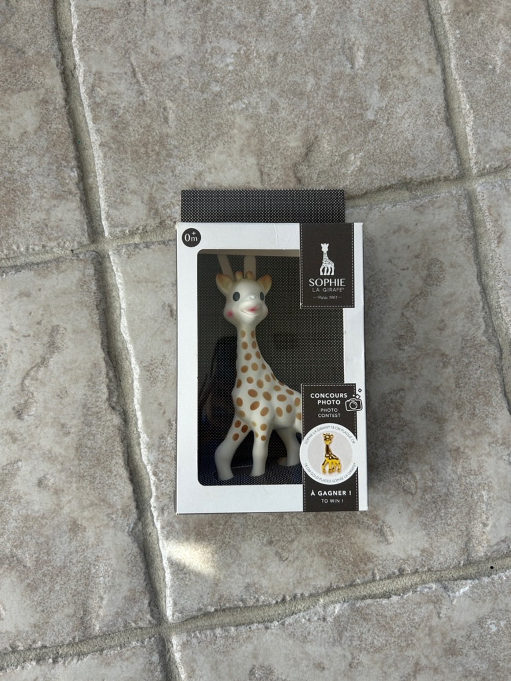 Sophie la Girafe Classic Giraffe Teether - White with Brown Spots